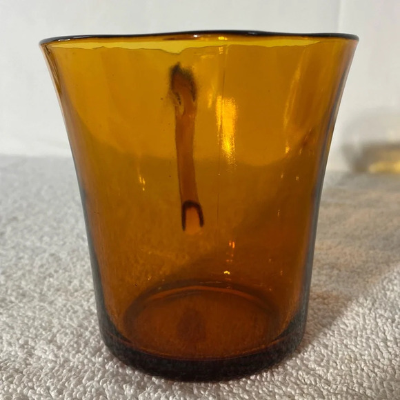 Vintage MCM Duralex France Amber Glass Jug Creamer Pitcher - Picture 3 of 14